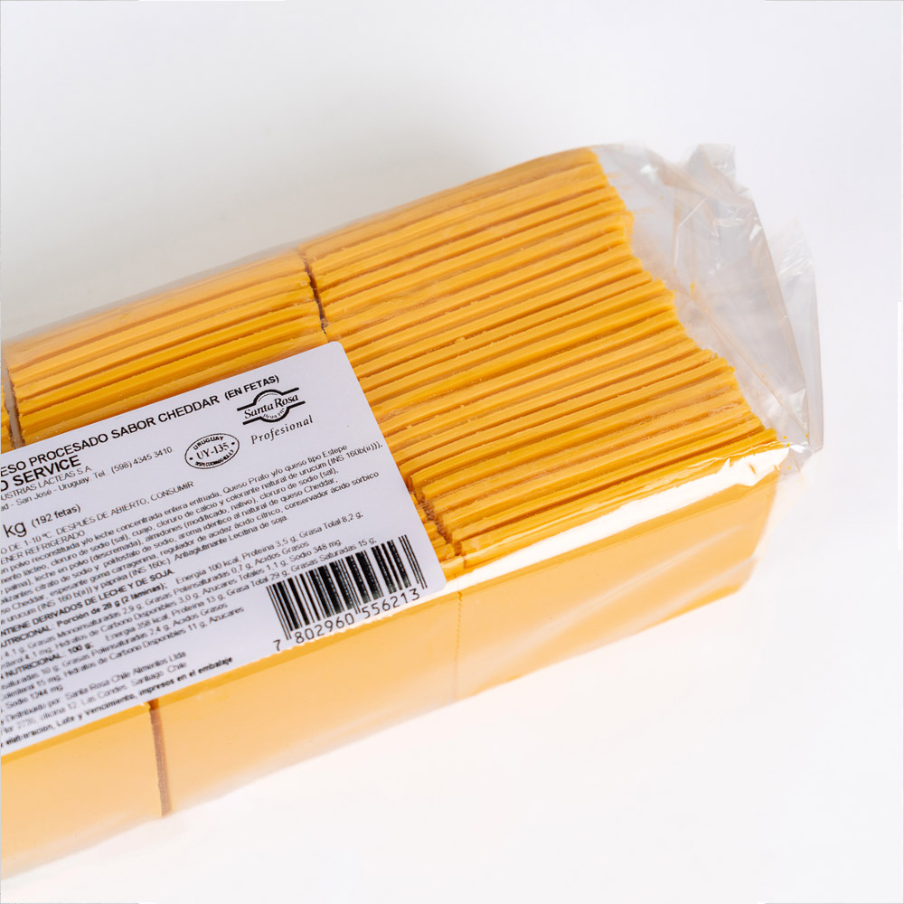 QUESO CHEDDAR LAMINADO (10.94 kg)